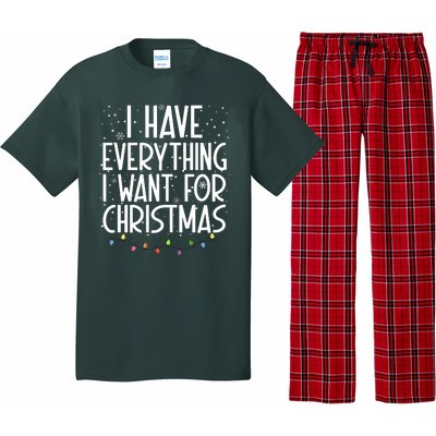 I Have Everything I Want For Christmas Festive Pajama Set