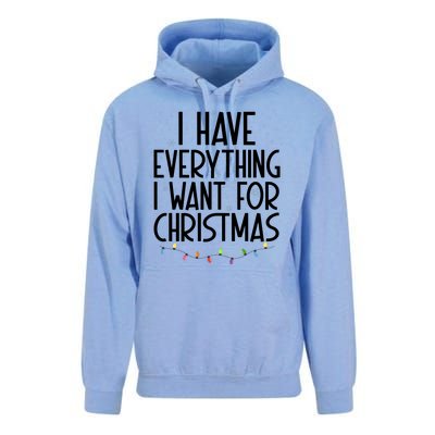 I Have Everything I Want For Christmas Festive Unisex Surf Hoodie