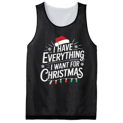 I Have Everything I Want For Christmas Couples Matching Mesh Reversible Basketball Jersey Tank