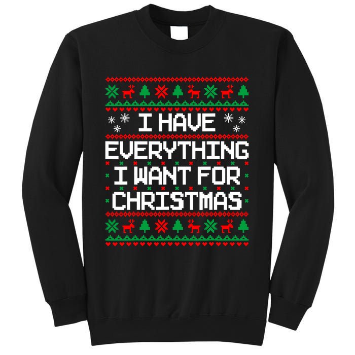 I Have Everything I Want For Christmas Couples Matching Sweatshirt