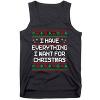 I Have Everything I Want For Christmas Couples Matching Tank Top