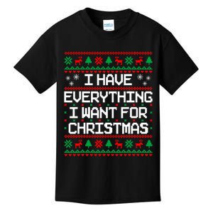 I Have Everything I Want For Christmas Couples Matching Kids T-Shirt