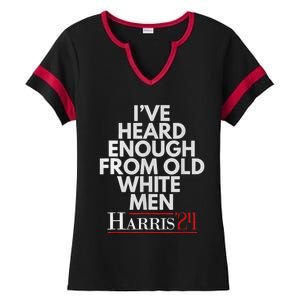 Ive Heard Enough From Old White Kamala Harris 2024 Ladies Halftime Notch Neck Tee