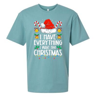 I Have Everything I Want For Christmas Its Me IM Everything Sueded Cloud Jersey T-Shirt