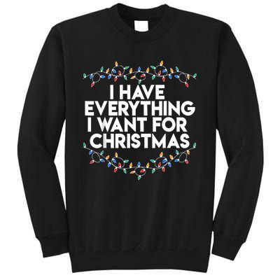 I Have Everything I Want For Christmas Funny Xmas Couples Sweatshirt