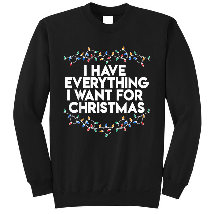 I Have Everything I Want For Christmas Funny Xmas Couples Sweatshirt