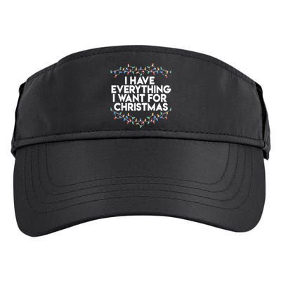 I Have Everything I Want For Christmas Funny Xmas Couples Adult Drive Performance Visor