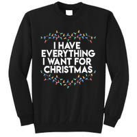 I Have Everything I Want For Christmas Funny Xmas Couples Tall Sweatshirt