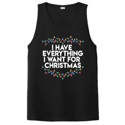 I Have Everything I Want For Christmas Funny Xmas Couples PosiCharge Competitor Tank