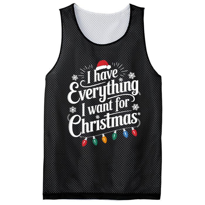 I Have Everything I Want For Christmas Its Me IM Everything Mesh Reversible Basketball Jersey Tank