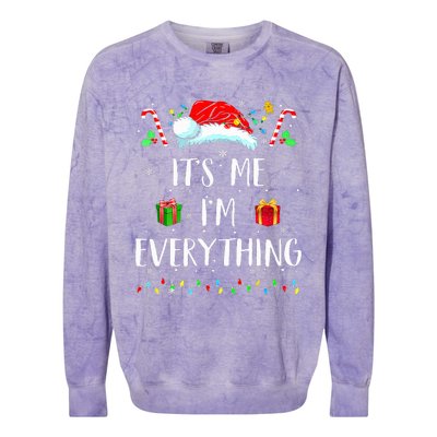 I Have Everything I Want For Christmas Its Me IM Everything Colorblast Crewneck Sweatshirt