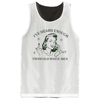 IVe Heard Enough From Old White Mesh Reversible Basketball Jersey Tank