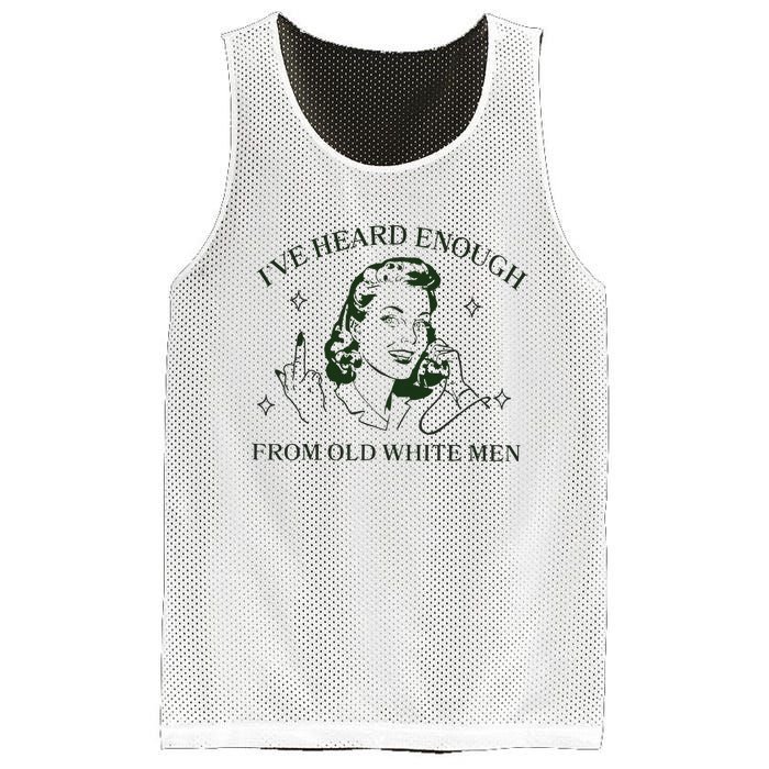 IVe Heard Enough From Old White Mesh Reversible Basketball Jersey Tank