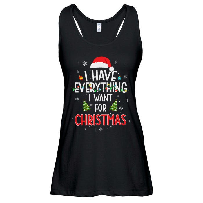 I Have Everything I Want For Christmas Its Me IM Everything Ladies Essential Flowy Tank