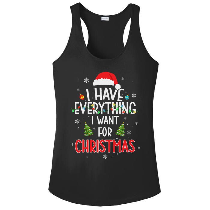 I Have Everything I Want For Christmas Its Me IM Everything Ladies PosiCharge Competitor Racerback Tank