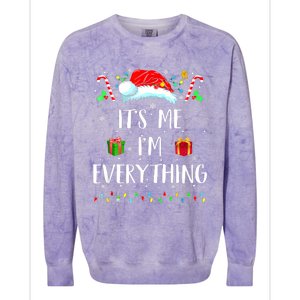 I Have Everything I Want For Christmas Its Me IM Everything Colorblast Crewneck Sweatshirt