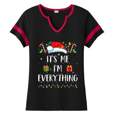 I Have Everything I Want For Christmas Its Me IM Everything Ladies Halftime Notch Neck Tee