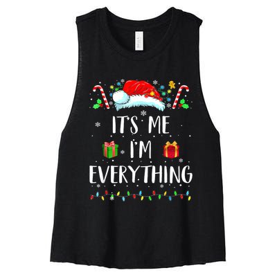 I Have Everything I Want For Christmas Its Me IM Everything Women's Racerback Cropped Tank