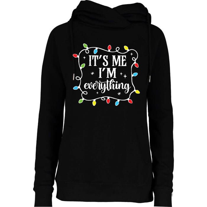 I Have Everything I Want For Christmas His And Her Christmas Womens Funnel Neck Pullover Hood