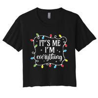 I Have Everything I Want For Christmas His And Her Christmas Women's Crop Top Tee