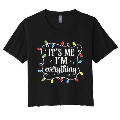 I Have Everything I Want For Christmas His And Her Christmas Women's Crop Top Tee