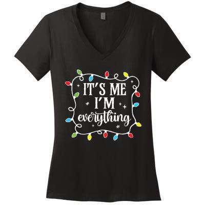 I Have Everything I Want For Christmas His And Her Christmas Women's V-Neck T-Shirt