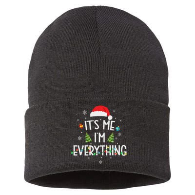 I Have Everything I Want For Christmas Its Me IM Everything Sustainable Knit Beanie