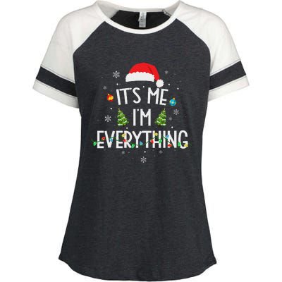 I Have Everything I Want For Christmas Its Me IM Everything Enza Ladies Jersey Colorblock Tee