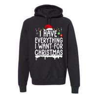 I Have Everything I Want For Christmas Its Me IM Everything Premium Hoodie