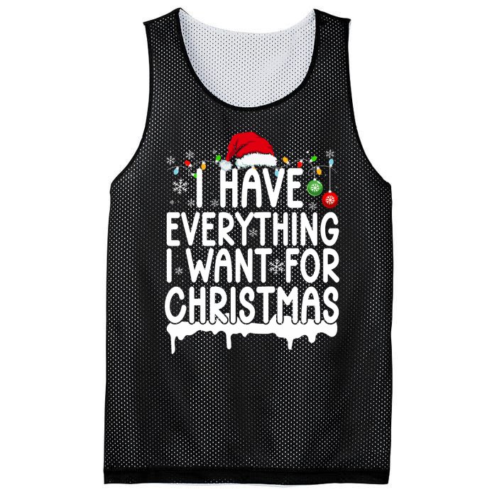 I Have Everything I Want For Christmas Its Me IM Everything Mesh Reversible Basketball Jersey Tank