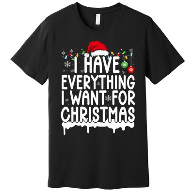 I Have Everything I Want For Christmas Its Me IM Everything Premium T-Shirt