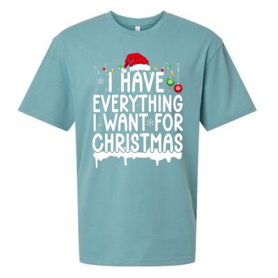 I Have Everything I Want For Christmas Its Me IM Everything Sueded Cloud Jersey T-Shirt