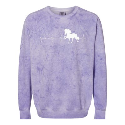 Icelandic Horse Evolution Horse funny racing Colorblast Crewneck Sweatshirt