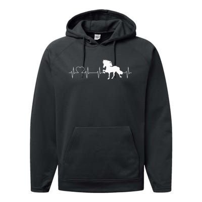 Icelandic Horse Evolution Horse funny racing Performance Fleece Hoodie