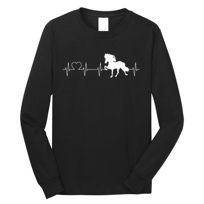 Icelandic Horse Evolution Horse funny racing Long Sleeve Shirt