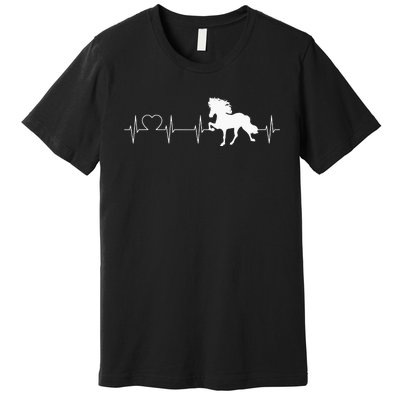 Icelandic Horse Evolution Horse funny racing Premium T-Shirt