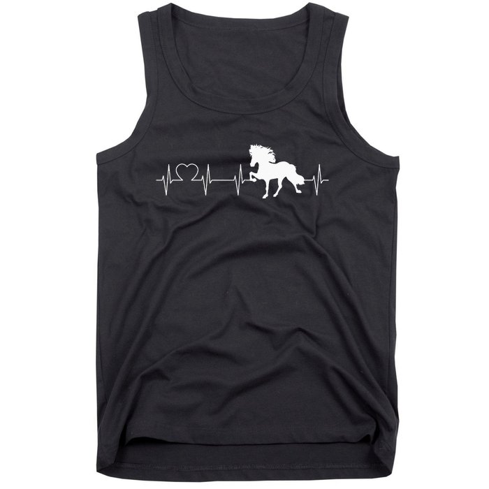 Icelandic Horse Evolution Horse funny racing Tank Top