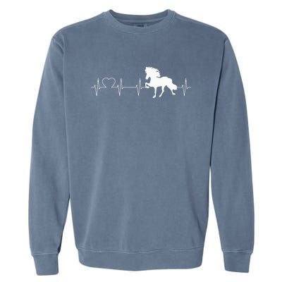 Icelandic Horse Evolution Horse funny racing Garment-Dyed Sweatshirt