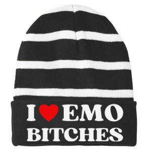 I Have Everything I Need I Am Everything Matching Couples Striped Beanie with Solid Band