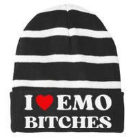 I Have Everything I Need I Am Everything Matching Couples Striped Beanie with Solid Band