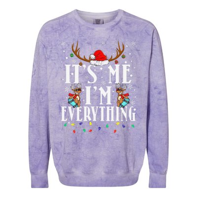 I Have Everything I Want For Christmas Its Me IM Everything Colorblast Crewneck Sweatshirt