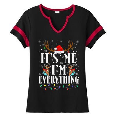 I Have Everything I Want For Christmas Its Me IM Everything Ladies Halftime Notch Neck Tee