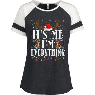 I Have Everything I Want For Christmas Its Me IM Everything Enza Ladies Jersey Colorblock Tee