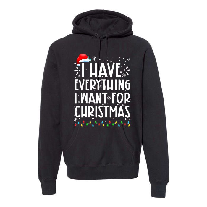 I Have Everything I Want For Christmas Its Me IM Everything Premium Hoodie