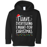 I Have Everything I Want For Christmas Its Me IM Everything Toddler Hoodie