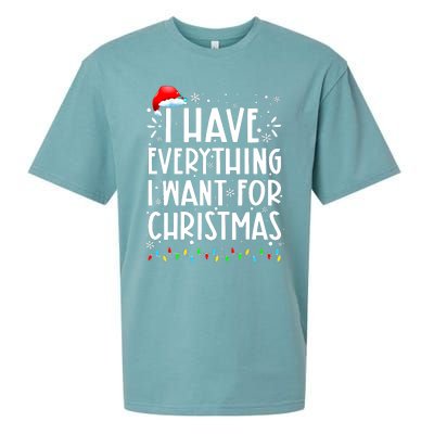 I Have Everything I Want For Christmas Its Me IM Everything Sueded Cloud Jersey T-Shirt