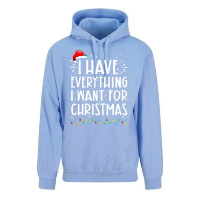 I Have Everything I Want For Christmas Its Me IM Everything Unisex Surf Hoodie