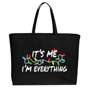 I Have Everything I Want For Christmas Its Me IM Everything Cotton Canvas Jumbo Tote