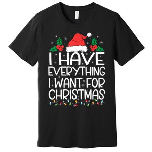 I Have Everything I Want For Christmas Its Me IM Everything Premium T-Shirt