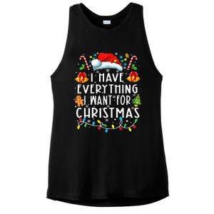 I Have Everything I Want For Christmas Its Me IM Everything Ladies PosiCharge Tri-Blend Wicking Tank